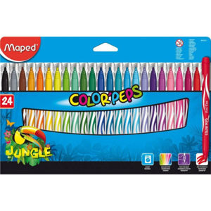 Dětské fixy Maped Color´Peps Jungle - 24 barev