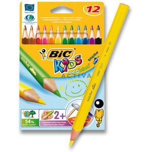 Pastelky Bic Kids Evolution Triangle - 12 barev
