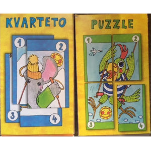 Kvarteto + puzzle - 2 v 1
