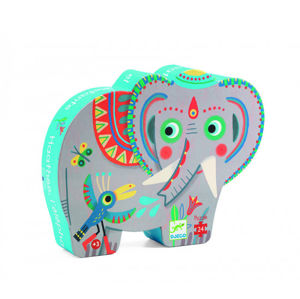 Puzzle - slon indický - 24 dílků