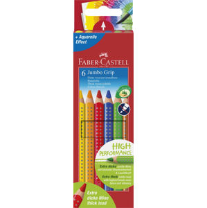 Pastelky Faber-Castell Jumbo Grip - 6 barev
