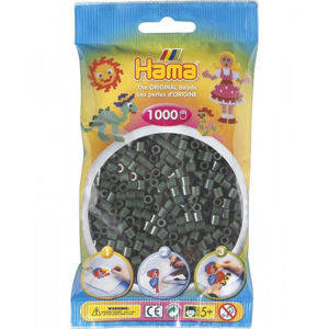 Hama midi - korálky tmavě zelené - 1000 Ks