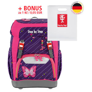 Školní batoh GRADE Step by Step Třpytivý Motýl + desky na sešity za 1 Kč