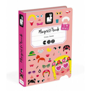 Magnetická kniha - Zábavné tváře - dívky sleva poškozený obal