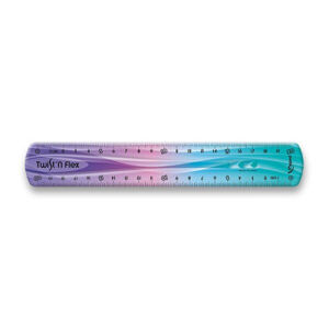 Pravítko Maped Twist´n Flex duhové, fialová a modrá, 20 cm