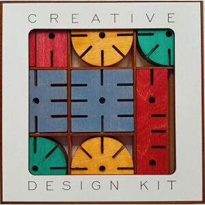 Stavebnice Creative design kit - barevná